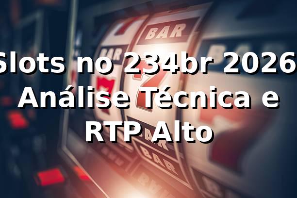 Slots no 234br 2026: Análise Técnica e RTP Alto 1 Slots no 234br 2026: Análise Técnica e RTP Alto